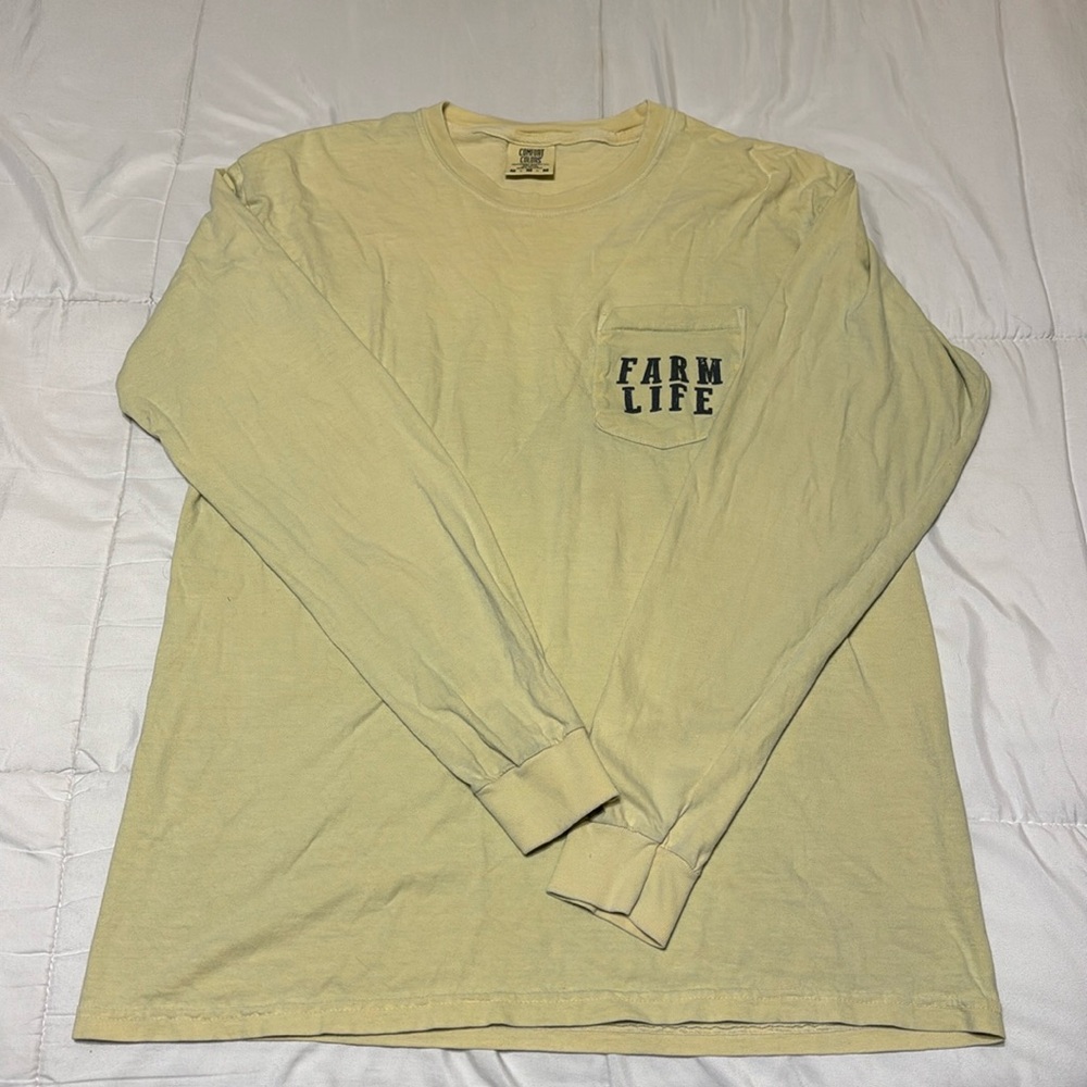 Country Comfort Long Sleeve Shirt, Women’s Medium, Yellow